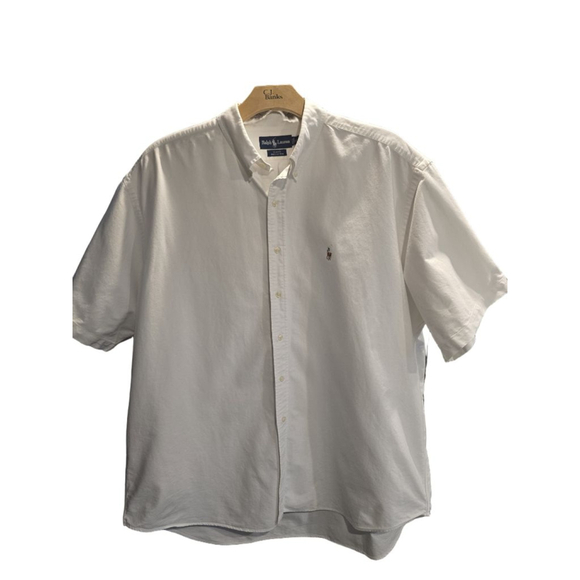 Ralph Lauren Other - Men's Ralph Lauren White Casual Button Down Shirt XXL with Brown Logo